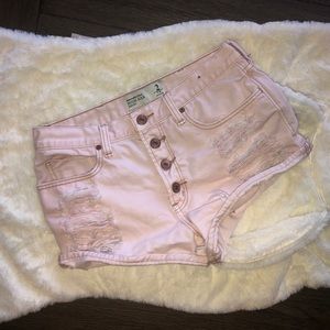 Abercrombie Pink Demin Shorts